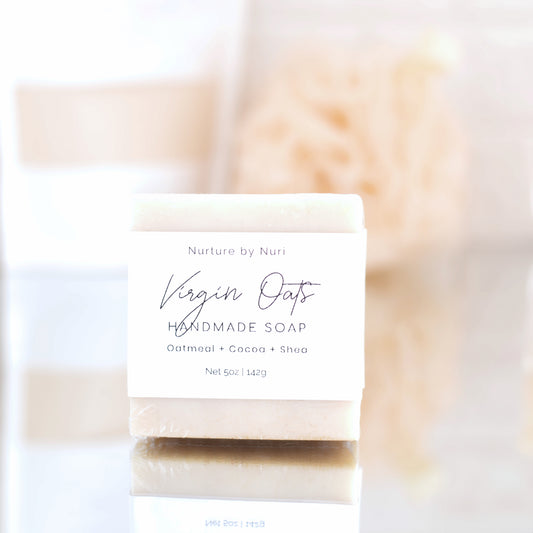 "Virgin Oats" Unscented Oatmeal Soap Bars