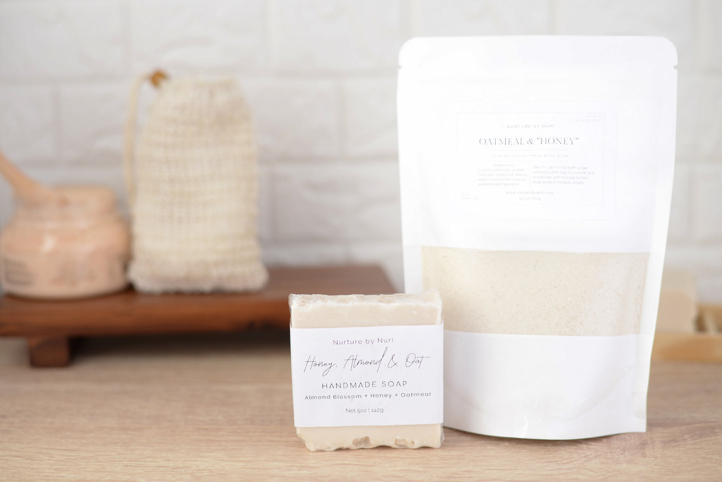 All Natural Oatmeal Bath Soak - Oat and “Honey” Scented
